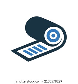 Exercise, mat, yoga icon. Simple editable vector illustration.