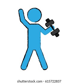 exercise pictogram icon image 