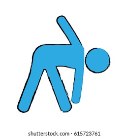 exercise pictogram icon image 