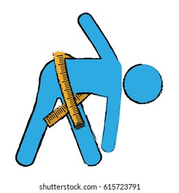 exercise pictogram icon image 