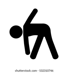 exercise pictogram icon image vector illustration design 