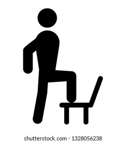 Exercise pictogram, ideology design.