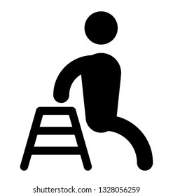 Exercise pictogram, ideology design.