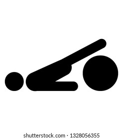 Exercise pictogram, ideology design.