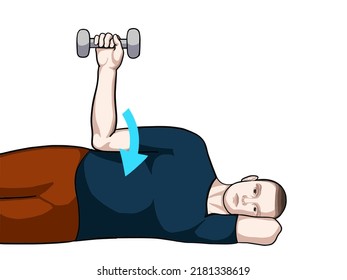 Exercise pose illustration for elbow (joint) pain. Exercise 8