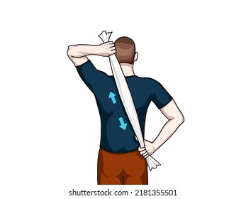 Exercise pose illustration for elbow (joint) pain. Exercise 9