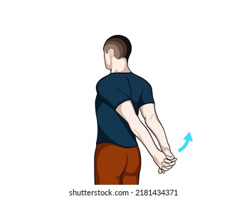 Ejercicio posponer ilustración para dolor de codo (articulación). Ejercicio 10
