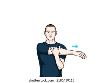 Exercise pose illustration for elbow (joint) pain. Exercise 11