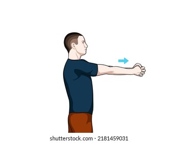 Exercise pose illustration for elbow (joint) pain. Exercise 14