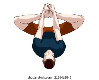 Exercise Poses Vector Illustration Back Pain Stock Vector (Royalty Free ...