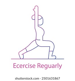 Exercise Regularly During Pregnancy: Prenatal Exercise: Staying Active and Healthy for Expecting Mothers with editable stroke.