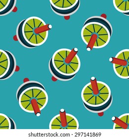 exercise roller flat icon,eps10 seamless pattern background