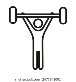 Exercise Routine Icon Ideal for Fitness and Health Designs