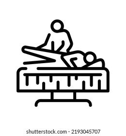 Exercise sign сolor line icon. Physiotherapy. Pictogram for web page.