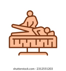 Exercise sign сolor line icon. Physiotherapy. Pictogram for web page.