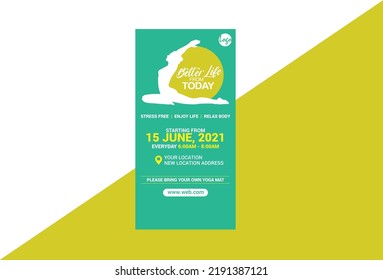 Exercise Social Media Banner Design Template