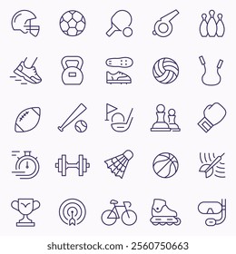 EXERCISE - SPORT GAME ICON SET