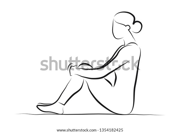 Exercise Strengthen Pelvic Floor Muscles Sitting Stock