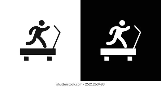 exercise time icon Flat line illustration