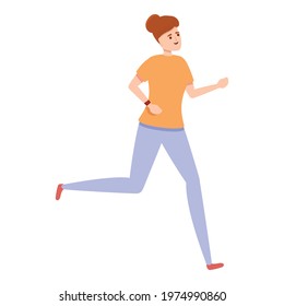 Exercise tracker icon. Cartoon of Exercise tracker vector icon for web design isolated on white background