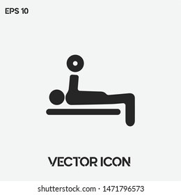 Exercise vector icon illustration. Ui/Ux. Premium quality.