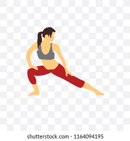 Exercise vector icon isolated on transparent background, Exercise logo concept