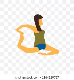 Exercise vector icon isolated on transparent background, Exercise logo concept
