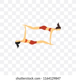 Exercise vector icon isolated on transparent background, Exercise logo concept