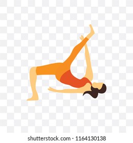 Exercise vector icon isolated on transparent background, Exercise logo concept
