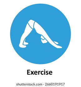 Ícone de vetor de exercícios que pode facilmente modificar ou editar
