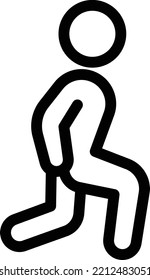 Übung der Vektorgrafik auf transparentem Hintergrund. Hochwertige Symbole. Dünne Vektorsymbole für Konzept und Grafikdesign. 
