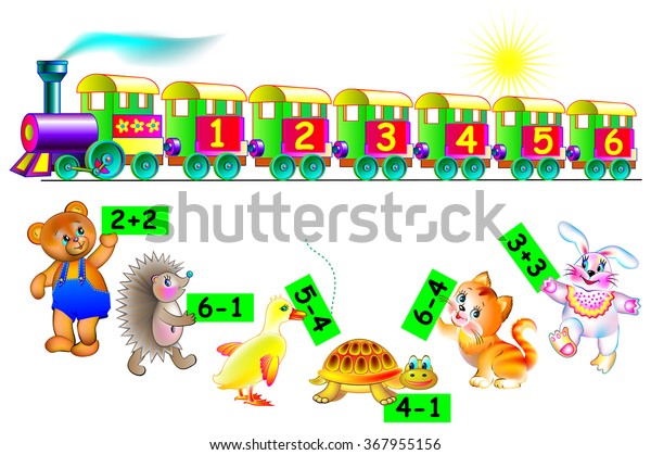 Exercises Children Need Help Animals Find Stock Vector (Royalty Free ...