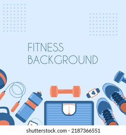 Exercises Conceptual Design.  Sport Fitness Banner Promotion Vector Illustrations