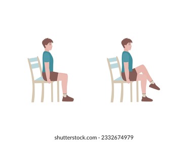 Exercises that can be done at-home using a sturdy chair.
As you inhale, slowly lower your right leg. lift your left knee to your chest, contracting your abdominal muscles.  with Abdominal Tuck posture