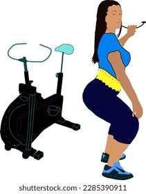 Exercising the bike strengthens the thigh muscles and tightens the nerves