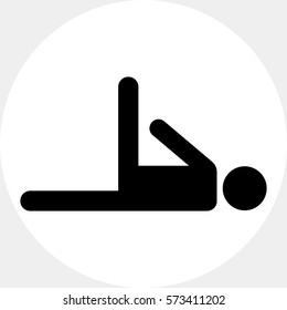 Exercising person
