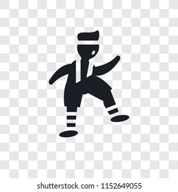 Exercising vector icon isolated on transparent background, Exercising logo concept