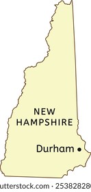 Lage der Stadt Exeter auf dem Stadtplan von New Hampshire