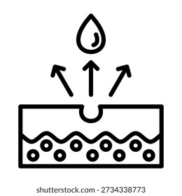 Exfoliant Icon Line Style Vector Illustration