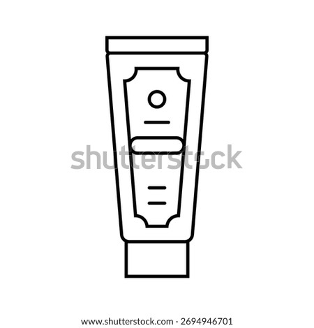 exfoliating scrub men cosmetic line icon vector. exfoliating scrub men cosmetic sign. isolated contour symbol black illustration