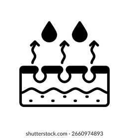 Exfoliator Icon Mixed Vector Illustration