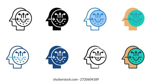Exfoliator icons set multiple style collection. Editable stroke 
