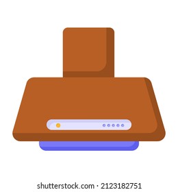 An exhaust called kitchen hood used in kitchen setting 

