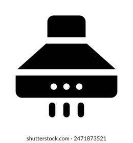 An exhaust called kitchen hood used in kitchen, editable vector design
