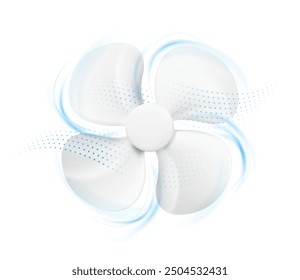 Exhaust fan, blower isolated on white background . Vector illustration. Ready for your design, great for infographic. EPS10.	