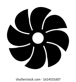 exhaust fan icon isolated sign symbol vector illustration - high quality black style vector icons
