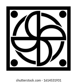 exhaust fan icon isolated sign symbol vector illustration - high quality black style vector icons
