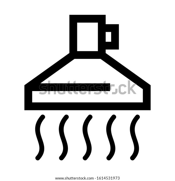 Exhaust Fan Icon Isolated Sign Symbol Stock Vektorgrafik Lizenzfrei