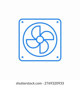 exhaust fan icon sign vector