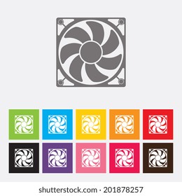 Exhaust fan icon - Vector